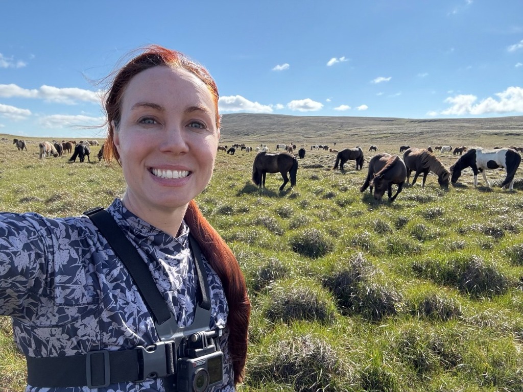 Riding across a river