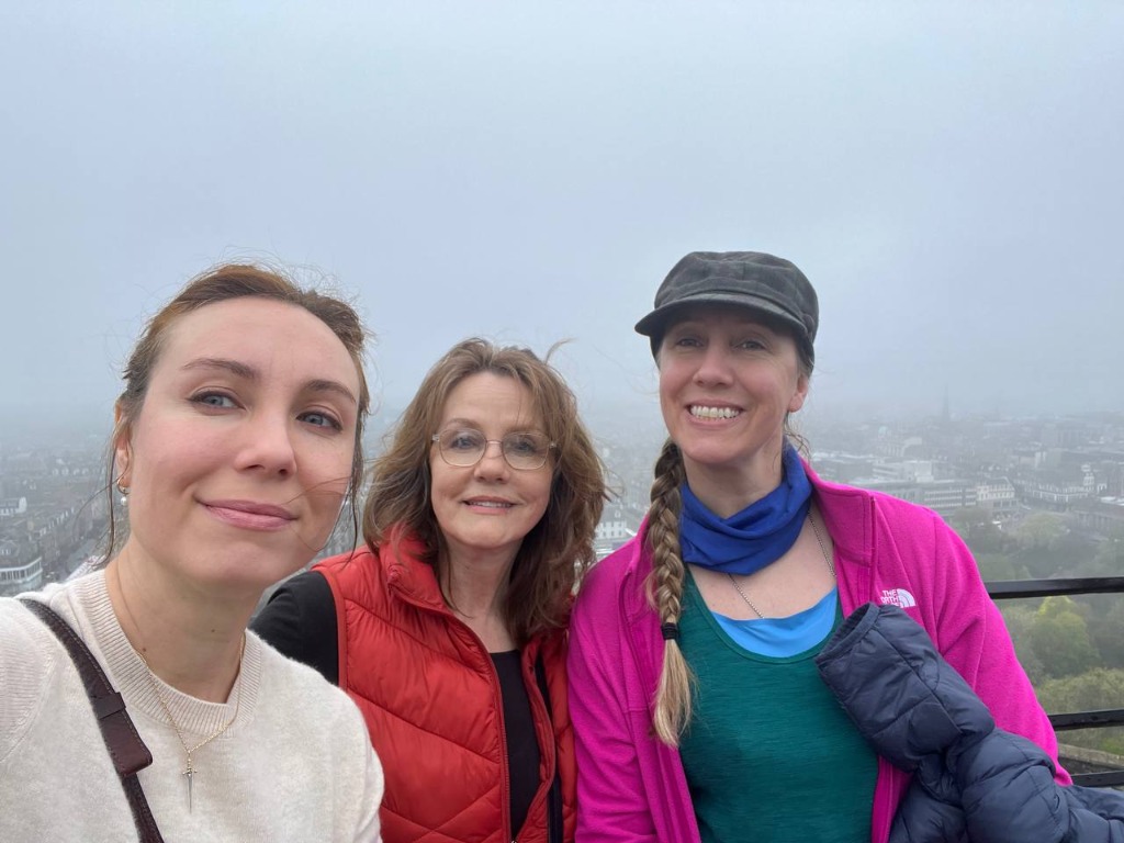 Family at Edinburgh viewpoint